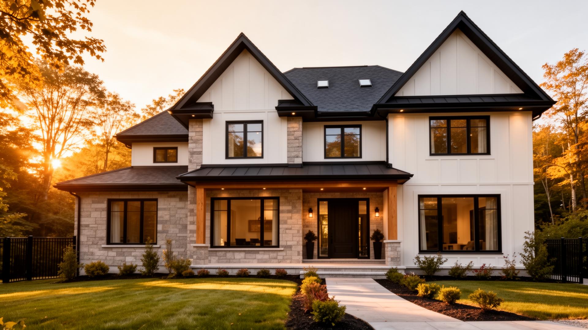 Maison résidentielle rénovée au Québec